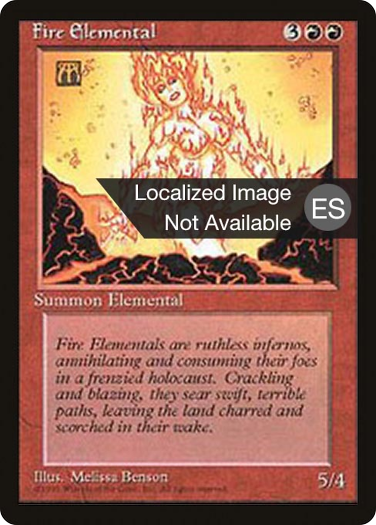 Fire Elemental (4BB-191) - Fourth Edition Foreign Black Border - Premium MTG Single from Wizards of the Coast - Just $2.16! Shop now at Game Crave Tournament Store