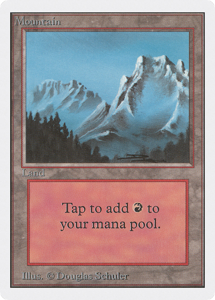 Mountain (2ED-298) - Unlimited Edition - Premium MTG Single from Wizards of the Coast - Just $0.63! Shop now at Game Crave Tournament Store