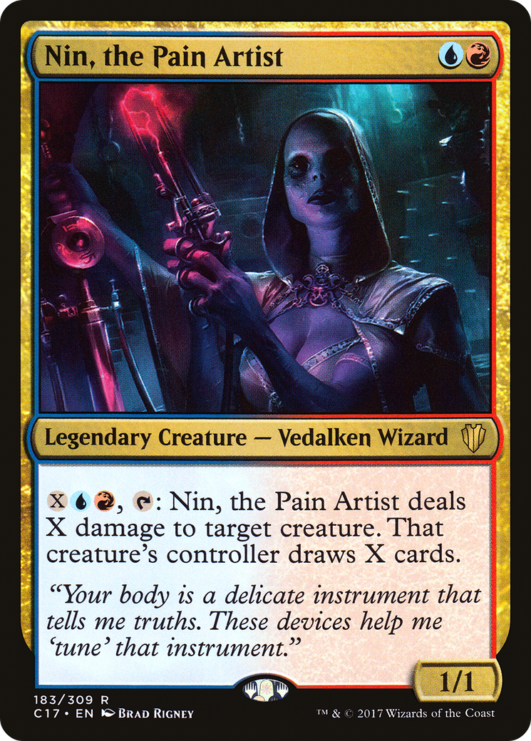 Nin, the Pain Artist (C17-183) - Commander 2017 - Premium MTG Single from Wizards of the Coast - Just $0.33! Shop now at Game Crave Tournament Store