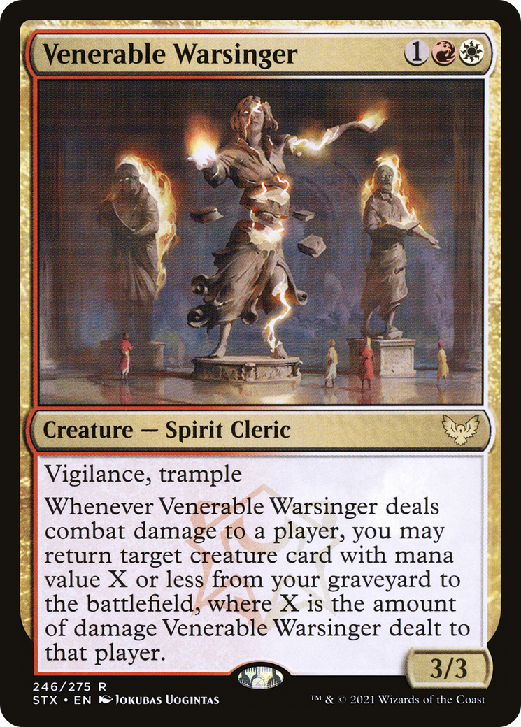 Venerable Warsinger (STX-246) - Strixhaven: School of Mages Foil - Premium MTG Single from Wizards of the Coast - Just $0.08! Shop now at Game Crave Tournament Store
