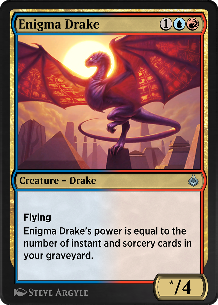 Enigma Drake (AKR-234) - Amonkhet Remastered - Premium MTG Single from Wizards of the Coast - Just $0! Shop now at Game Crave Tournament Store