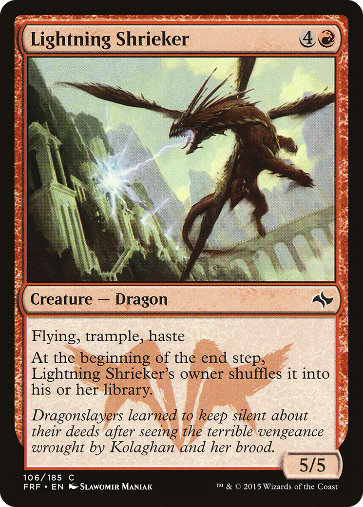 Lightning Shrieker (FRF-106) - Fate Reforged Foil - Premium MTG Single from Wizards of the Coast - Just $0.08! Shop now at Game Crave Tournament Store