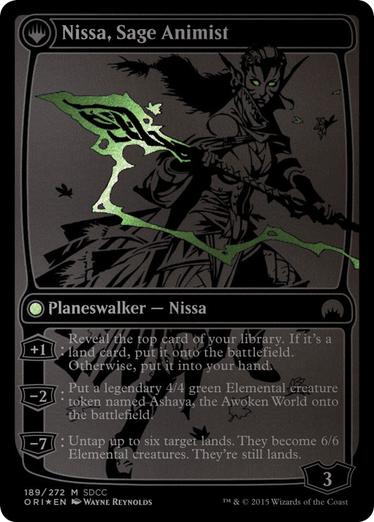 Nissa, Vastwood Seer // Nissa, Sage Animist (PS15-189) - San Diego Comic-Con 2015: (originpwdfc) Foil - Premium MTG Single from Wizards of the Coast - Just $12.49! Shop now at Game Crave Tournament Store