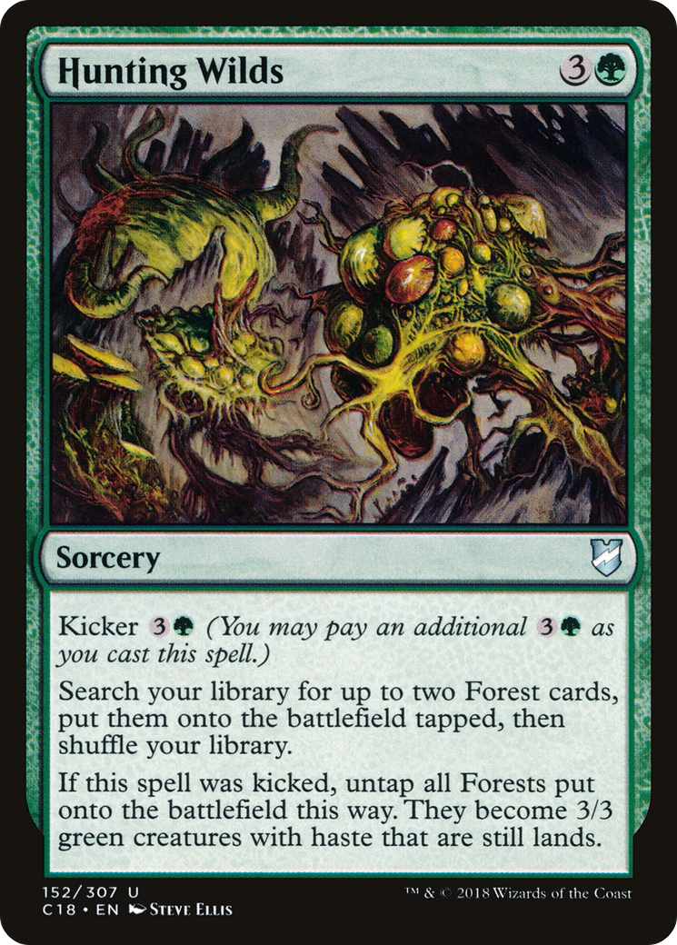 Hunting Wilds (C18-152) - Commander 2018 - Premium MTG Single from Wizards of the Coast - Just $0.35! Shop now at Game Crave Tournament Store