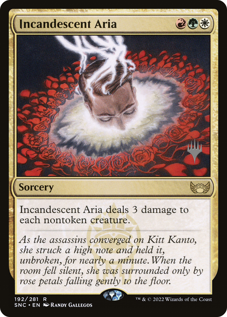 Incandescent Aria (PSNC-192P) - Streets of New Capenna Promos Foil - Premium MTG Single from Wizards of the Coast - Just $0.08! Shop now at Game Crave Tournament Store