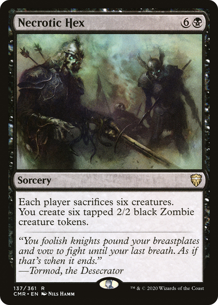 Necrotic Hex (CMR-137) - Commander Legends - Premium MTG Single from Wizards of the Coast - Just $0.08! Shop now at Game Crave Tournament Store