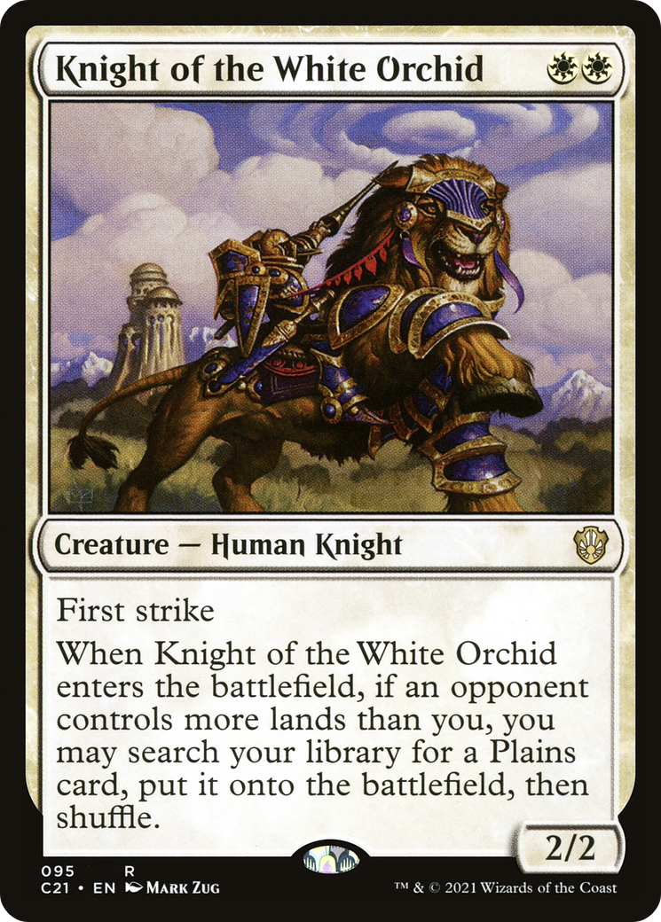 Knight of the White Orchid (C21-095) - Commander 2021 - Premium MTG Single from Wizards of the Coast - Just $1.20! Shop now at Game Crave Tournament Store