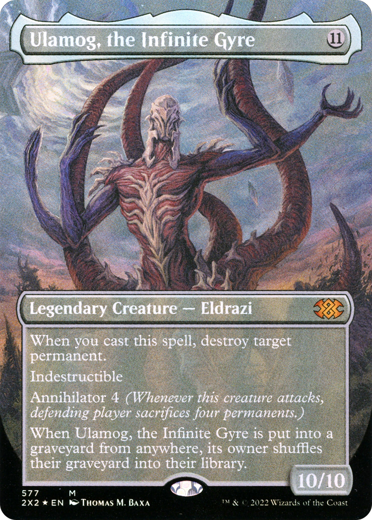 Ulamog, the Infinite Gyre (2X2-577) - Double Masters 2022 (Borderless) Foil - Premium MTG Single from Wizards of the Coast - Just $21.03! Shop now at Game Crave Tournament Store