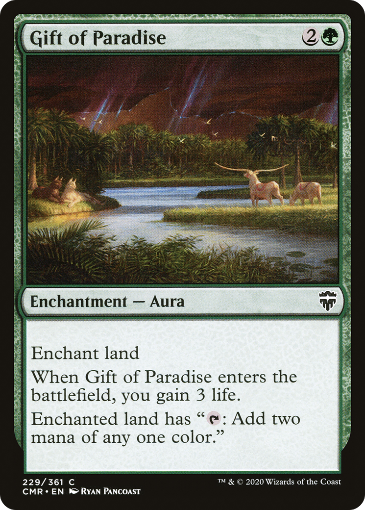 Gift of Paradise (CMR-229) - Commander Legends - Premium MTG Single from Wizards of the Coast - Just $0.25! Shop now at Game Crave Tournament Store