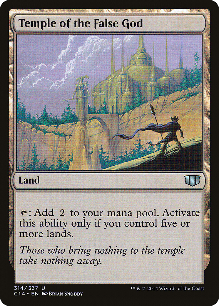 Temple of the False God (C14-314) - Commander 2014 - Premium MTG Single from Wizards of the Coast - Just $0.25! Shop now at Game Crave Tournament Store