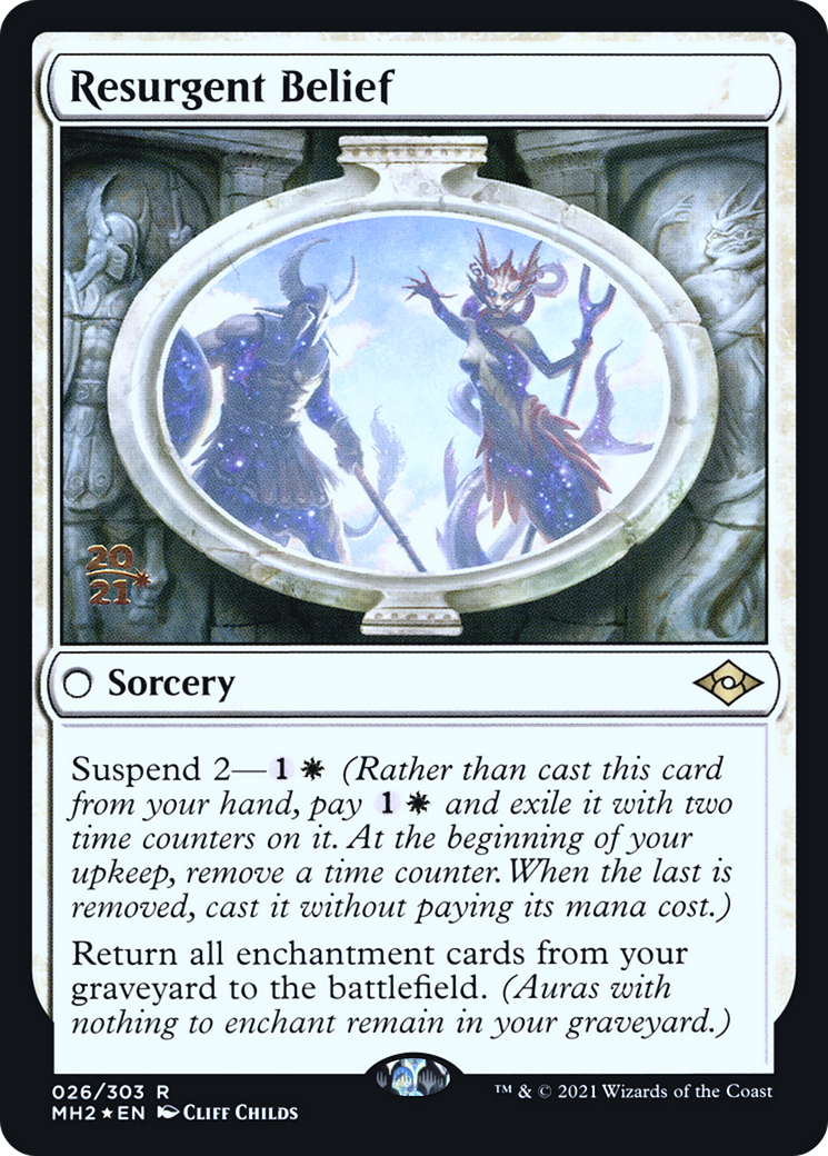 Resurgent Belief (PMH2-26S) - Modern Horizons 2 Promos Foil - Premium MTG Single from Wizards of the Coast - Just $0.46! Shop now at Game Crave Tournament Store