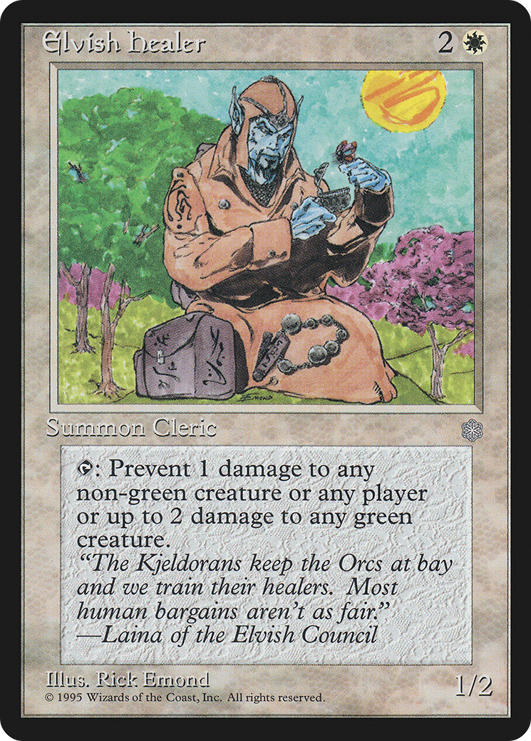 Elvish Healer (ICE-022) - Ice Age - Premium MTG Single from Wizards of the Coast - Just $0.25! Shop now at Game Crave Tournament Store