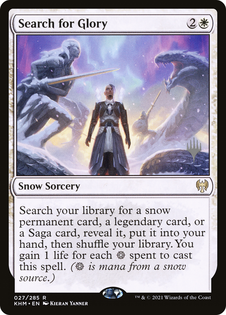 Search for Glory (PKHM-27P) - Kaldheim Promos: (snow) Foil - Premium MTG Single from Wizards of the Coast - Just $2.46! Shop now at Game Crave Tournament Store
