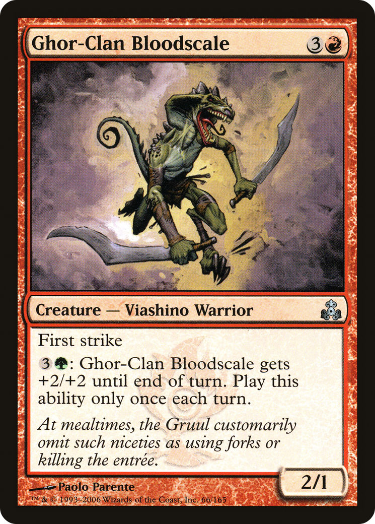 Ghor-Clan Bloodscale (GPT-066) - Guildpact - Premium MTG Single from Wizards of the Coast - Just $0.08! Shop now at Game Crave Tournament Store