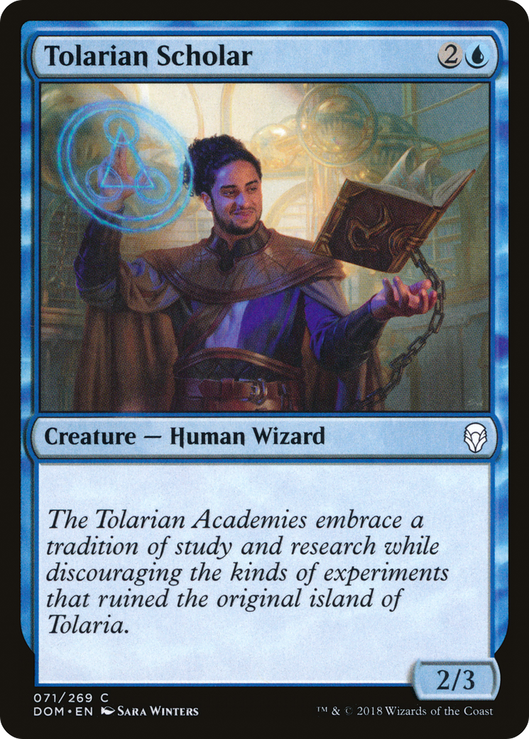 Tolarian Scholar (DOM-071) - Dominaria Foil - Premium MTG Single from Wizards of the Coast - Just $0.08! Shop now at Game Crave Tournament Store