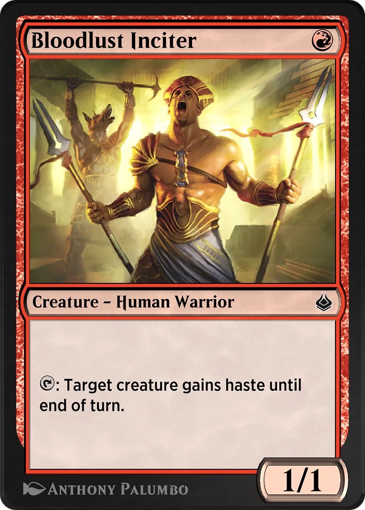 Bloodlust Inciter (AKR-140) - Amonkhet Remastered - Premium MTG Single from Wizards of the Coast - Just $0! Shop now at Game Crave Tournament Store