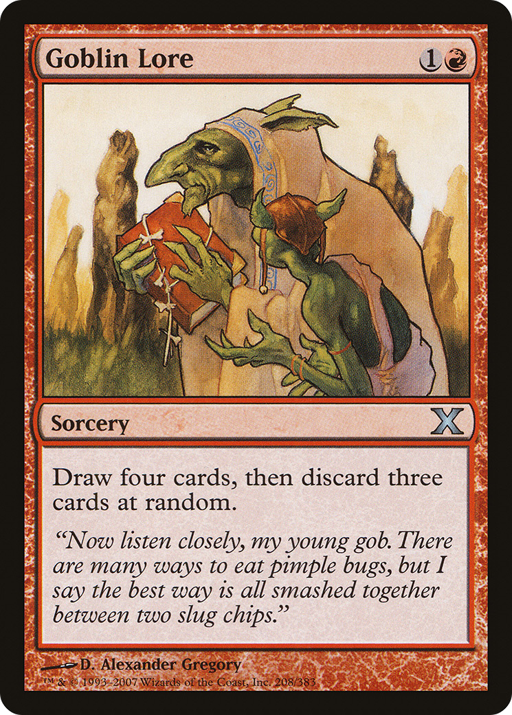 Goblin Lore (10E-208) - Tenth Edition - Premium MTG Single from Wizards of the Coast - Just $1.41! Shop now at Game Crave Tournament Store