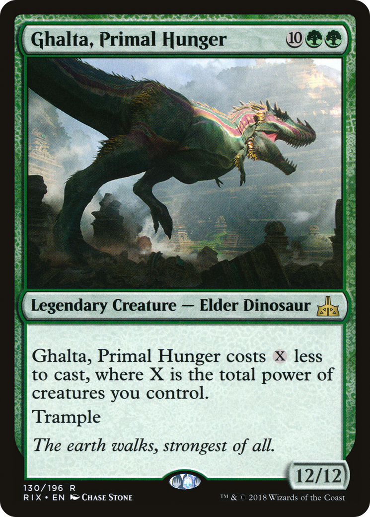 Ghalta, Primal Hunger (RIX-130) - Rivals of Ixalan - Premium MTG Single from Wizards of the Coast - Just $0.28! Shop now at Game Crave Tournament Store