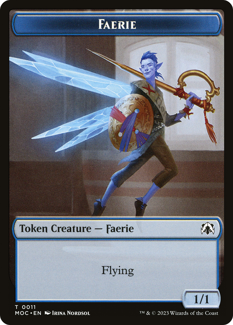 Faerie (TMOC-011) - March of the Machine Commander Tokens - Premium MTG Single from Wizards of the Coast - Just $0! Shop now at Game Crave Tournament Store