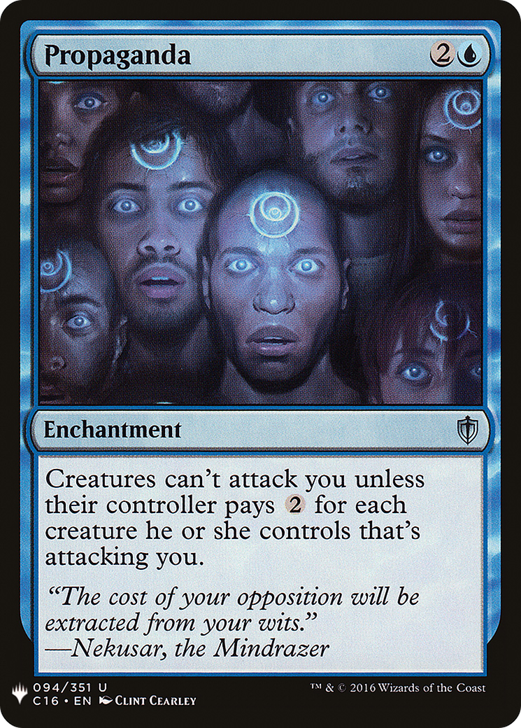 Propaganda (MB1-462) - Mystery Booster - Premium MTG Single from Wizards of the Coast - Just $0.76! Shop now at Game Crave Tournament Store