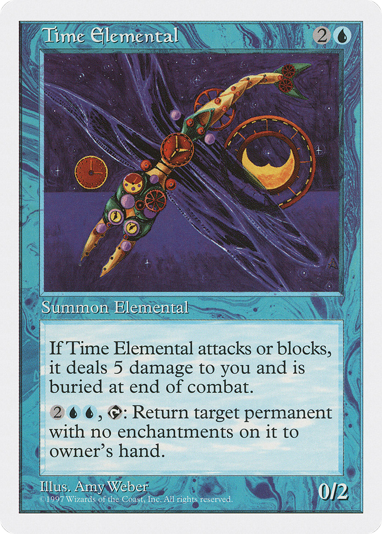 Time Elemental (5ED-129) - Fifth Edition - Premium MTG Single from Wizards of the Coast - Just $0.12! Shop now at Game Crave Tournament Store