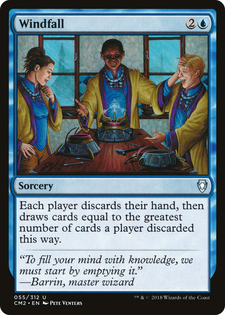 Windfall (CM2-055) - Commander Anthology Volume II - Premium MTG Single from Wizards of the Coast - Just $0.91! Shop now at Game Crave Tournament Store