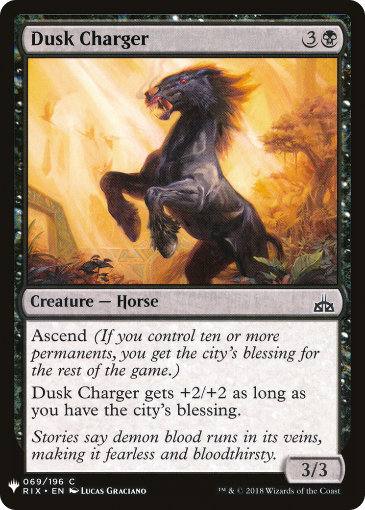 Dusk Charger (MB1-643) - Mystery Booster - Premium MTG Single from Wizards of the Coast - Just $0.08! Shop now at Game Crave Tournament Store