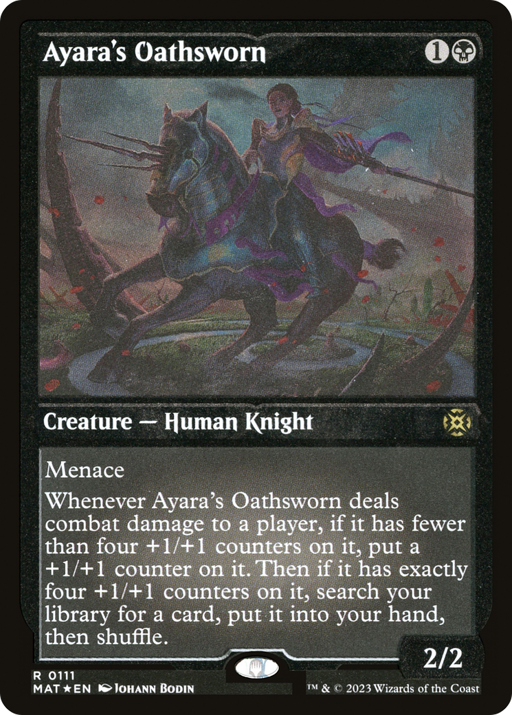 Ayara's Oathsworn (MAT-111) - March of the Machine: The Aftermath Etched Foil - Premium MTG Single from Wizards of the Coast - Just $0.08! Shop now at Game Crave Tournament Store