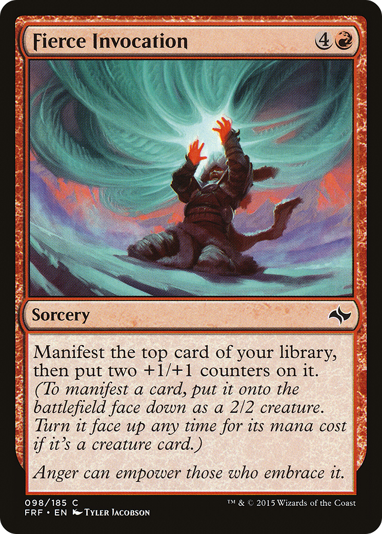 Fierce Invocation (FRF-098) - Fate Reforged - Premium MTG Single from Wizards of the Coast - Just $0.03! Shop now at Game Crave Tournament Store