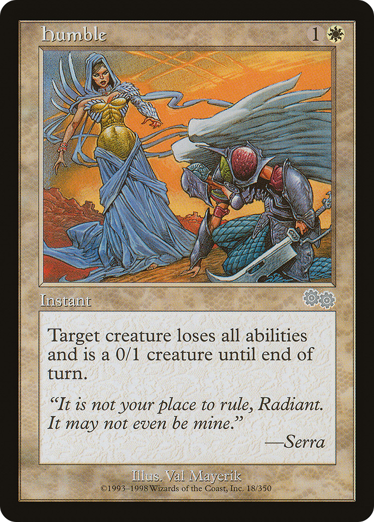 Humble (USG-018) - Urza's Saga - Premium MTG Single from Wizards of the Coast - Just $0.25! Shop now at Game Crave Tournament Store
