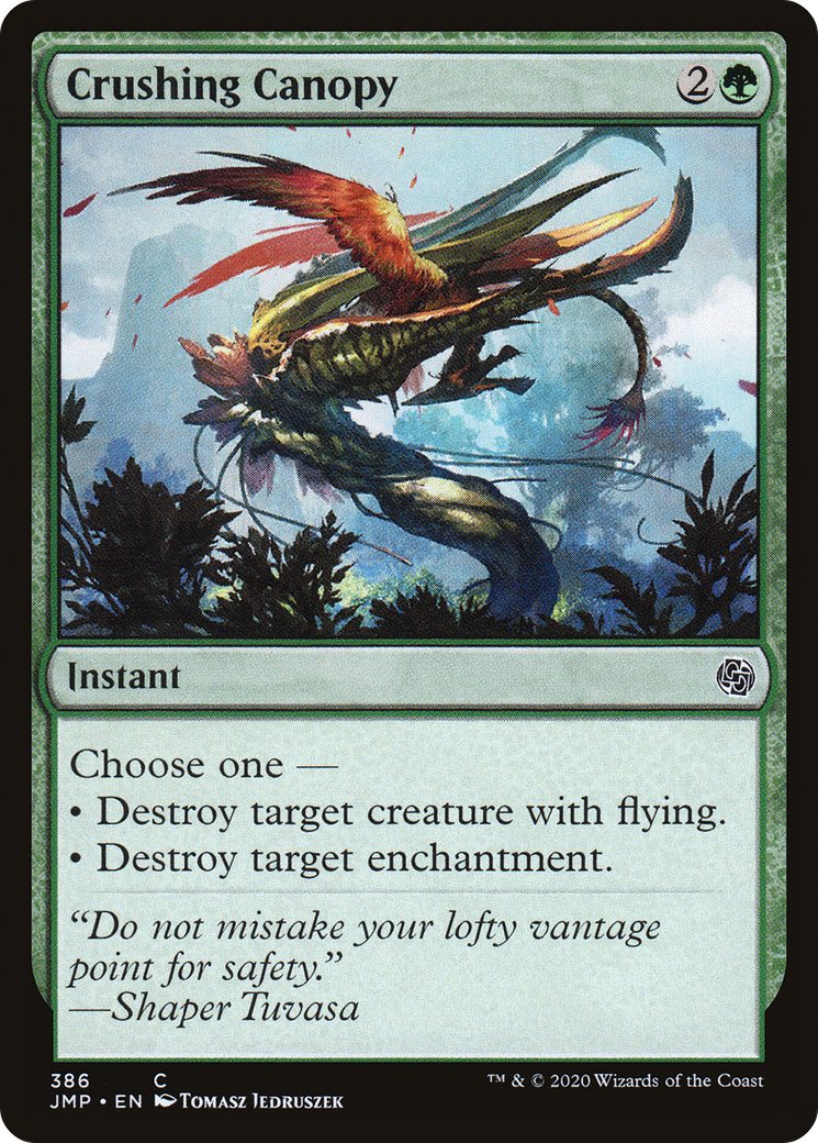 Crushing Canopy (JMP-386) - Jumpstart - Premium MTG Single from Wizards of the Coast - Just $0.25! Shop now at Game Crave Tournament Store