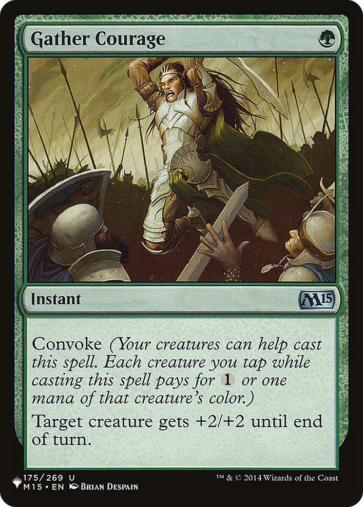 Gather Courage (PLIST-1139) - The List - Premium MTG Single from Wizards of the Coast - Just $0.25! Shop now at Game Crave Tournament Store