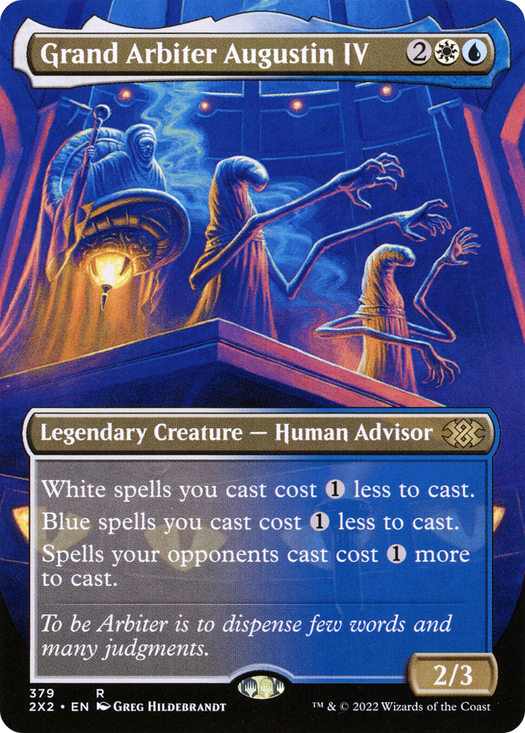 Grand Arbiter Augustin IV (2X2-379) - Double Masters 2022 (Borderless) Foil - Premium MTG Single from Wizards of the Coast - Just $2.45! Shop now at Game Crave Tournament Store