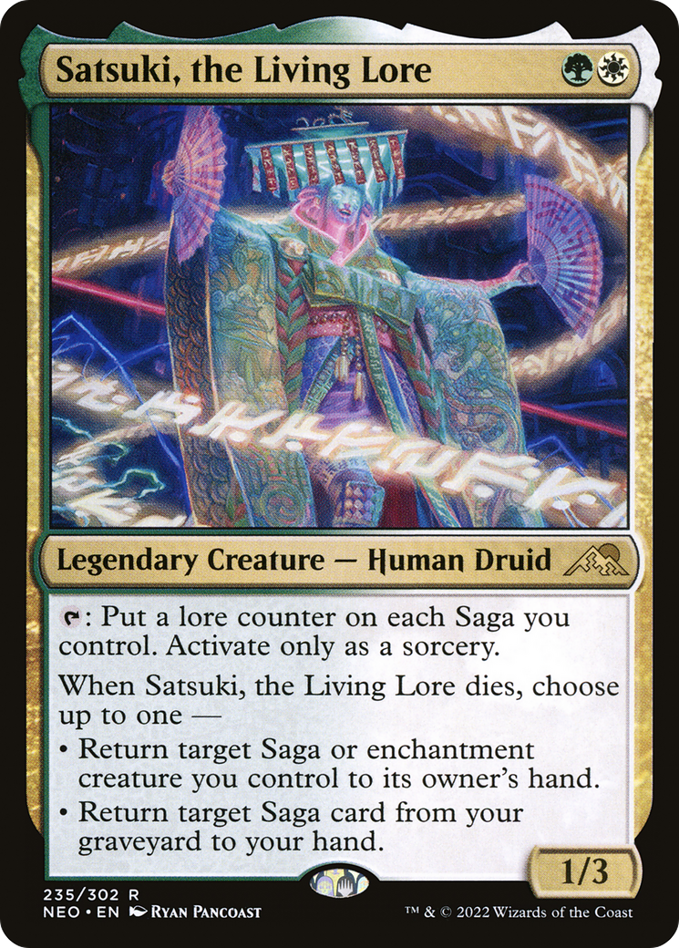 Satsuki, the Living Lore (NEO-235) - Kamigawa: Neon Dynasty Foil - Premium MTG Single from Wizards of the Coast - Just $0.10! Shop now at Game Crave Tournament Store