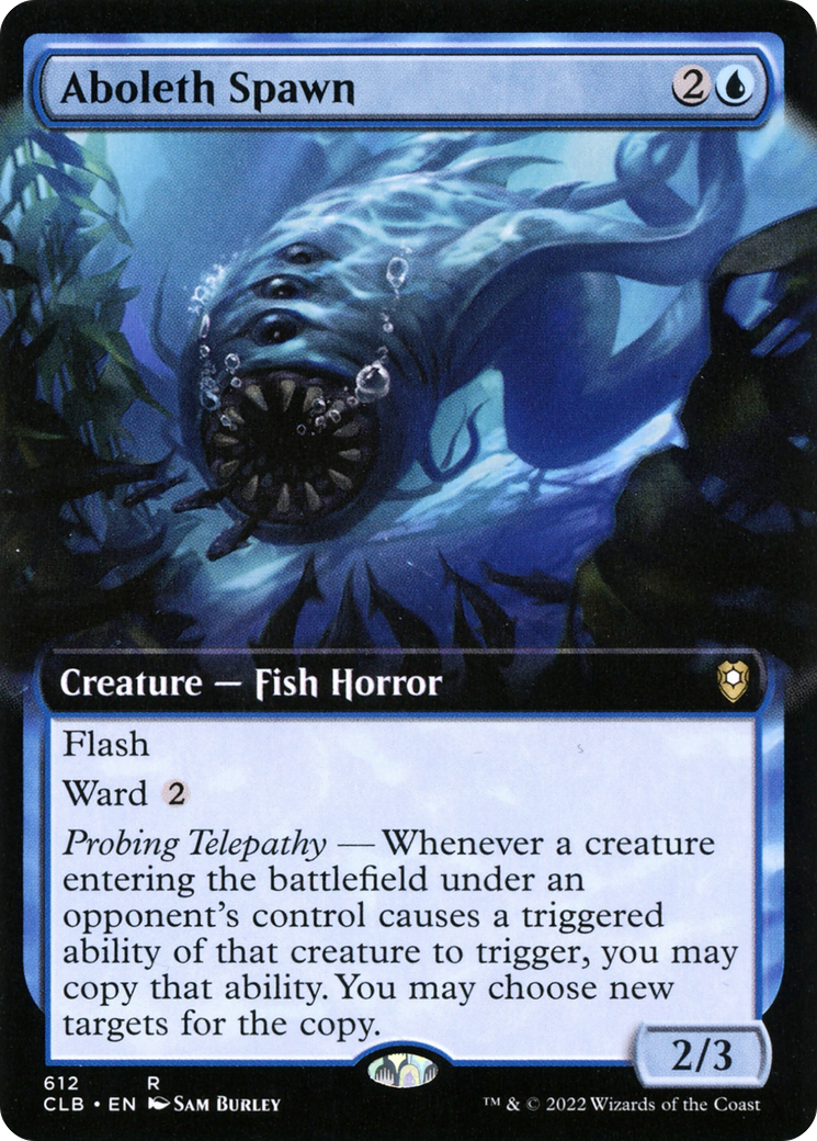 Aboleth Spawn (CLB-612) - Commander Legends: Battle for Baldur's Gate: (Extended Art) - Premium MTG Single from Wizards of the Coast - Just $0.65! Shop now at Game Crave Tournament Store