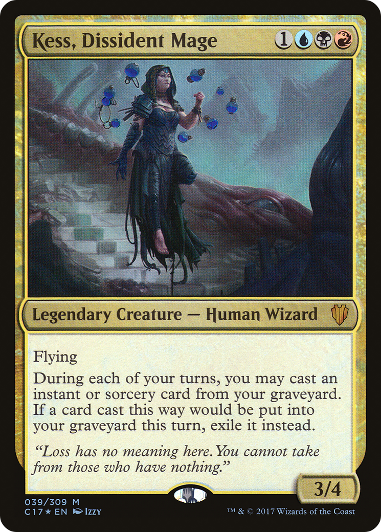 Kess, Dissident Mage (C17-039) - Commander 2017 Foil - Premium MTG Single from Wizards of the Coast - Just $0.50! Shop now at Game Crave Tournament Store