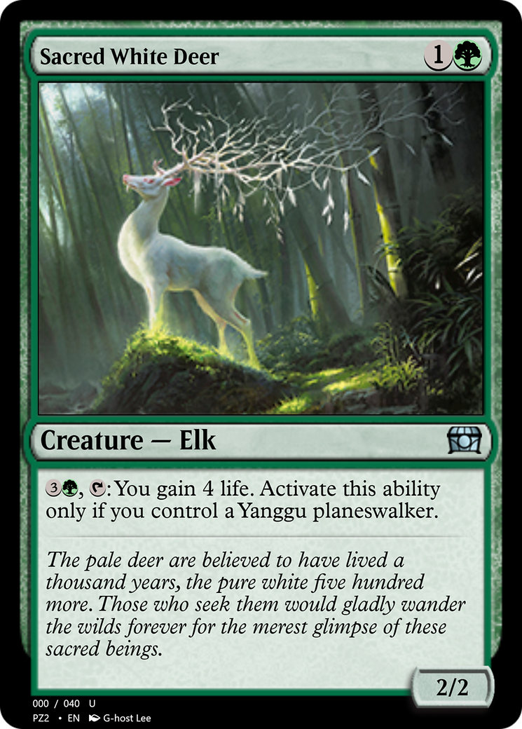 Sacred White Deer (PZ2-70843) - Treasure Chest Foil - Premium MTG Single from Wizards of the Coast - Just $0! Shop now at Game Crave Tournament Store