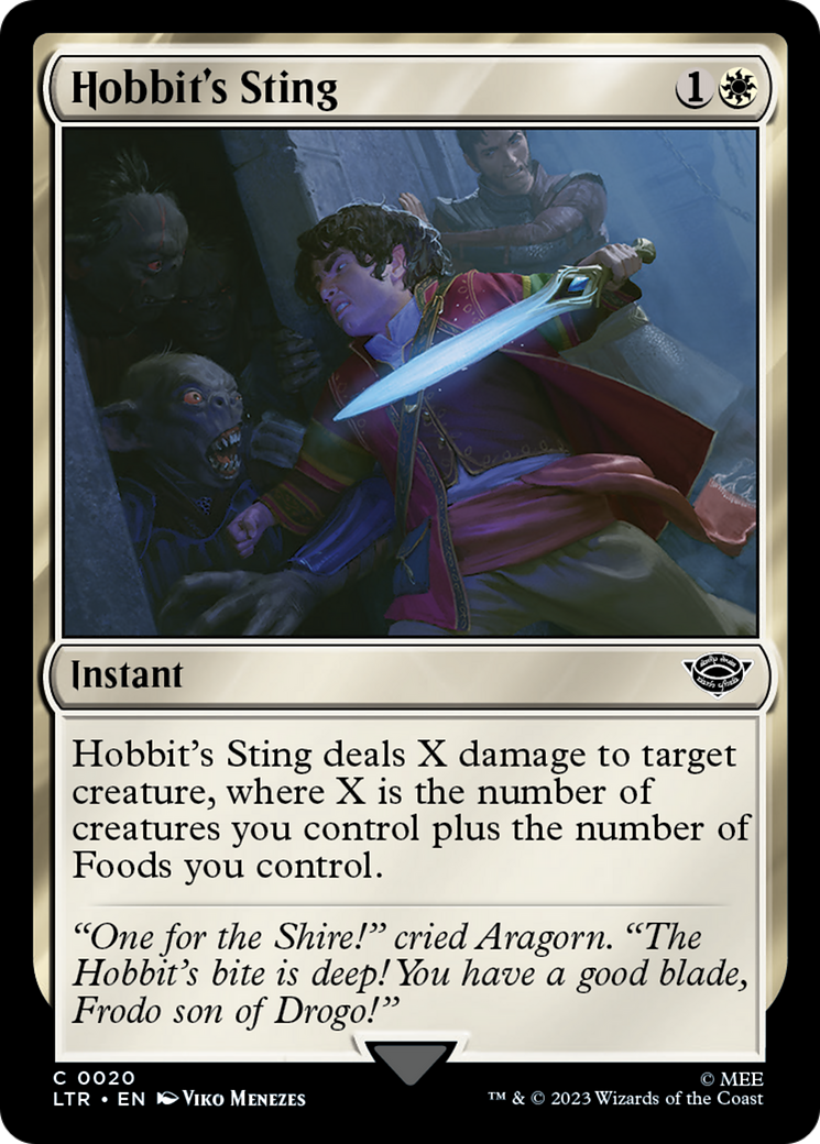 Hobbit's Sting (LTR-020) - The Lord of the Rings: Tales of Middle-earth - Premium MTG Single from Wizards of the Coast - Just $0.08! Shop now at Game Crave Tournament Store