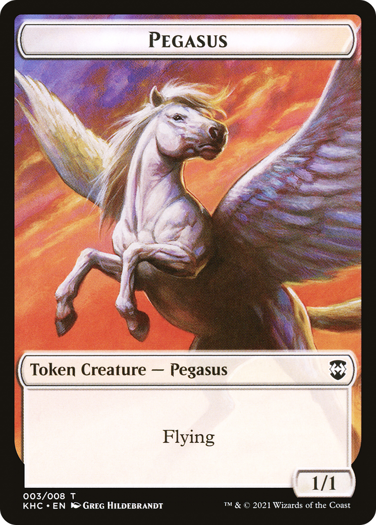 Pegasus (TKHC-003) - Kaldheim Commander Tokens - Premium MTG Single from Wizards of the Coast - Just $0! Shop now at Game Crave Tournament Store