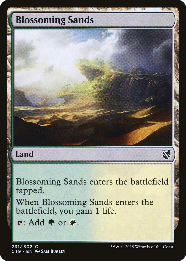 Blossoming Sands (C19-231) - Commander 2019 - Premium MTG Single from Wizards of the Coast - Just $0.25! Shop now at Game Crave Tournament Store