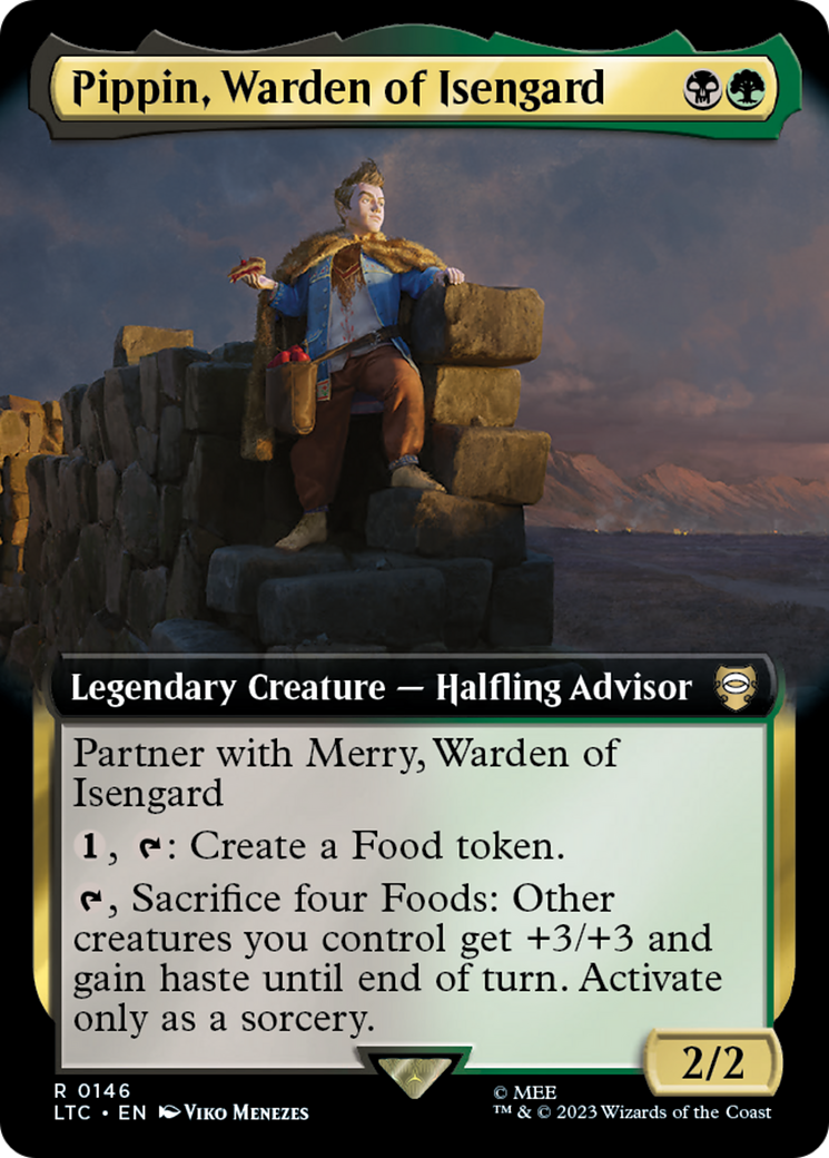 Pippin, Warden of Isengard (LTC-146) - Tales of Middle-earth Commander: (Extended Art) - Premium MTG Single from Wizards of the Coast - Just $1.22! Shop now at Game Crave Tournament Store