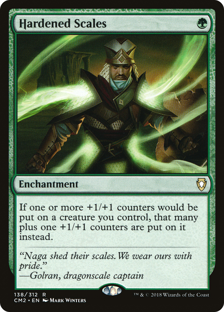 Hardened Scales (CM2-138) - Commander Anthology Volume II - Premium MTG Single from Wizards of the Coast - Just $0.64! Shop now at Game Crave Tournament Store