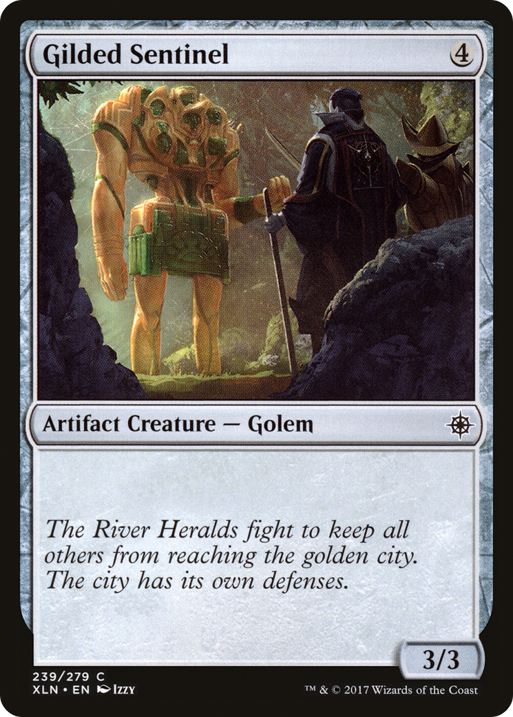 Gilded Sentinel (XLN-239) - Ixalan Foil - Premium MTG Single from Wizards of the Coast - Just $0.25! Shop now at Game Crave Tournament Store