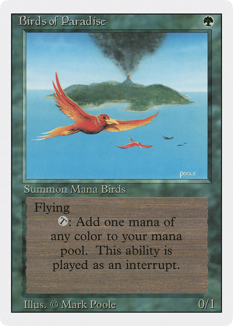 Birds of Paradise (3ED-187) - Revised Edition - Premium MTG Single from Wizards of the Coast - Just $5.74! Shop now at Game Crave Tournament Store