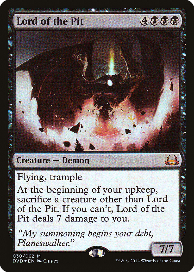 Lord of the Pit (DVD-030) - Duel Decks Anthology: Divine vs. Demonic Foil - Premium MTG Single from Wizards of the Coast - Just $0.47! Shop now at Game Crave Tournament Store