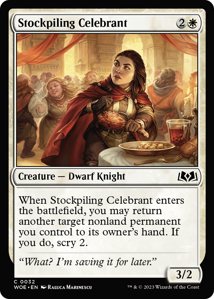 Stockpiling Celebrant (WOE-032) - Wilds of Eldraine - Premium MTG Single from Wizards of the Coast - Just $0.08! Shop now at Game Crave Tournament Store