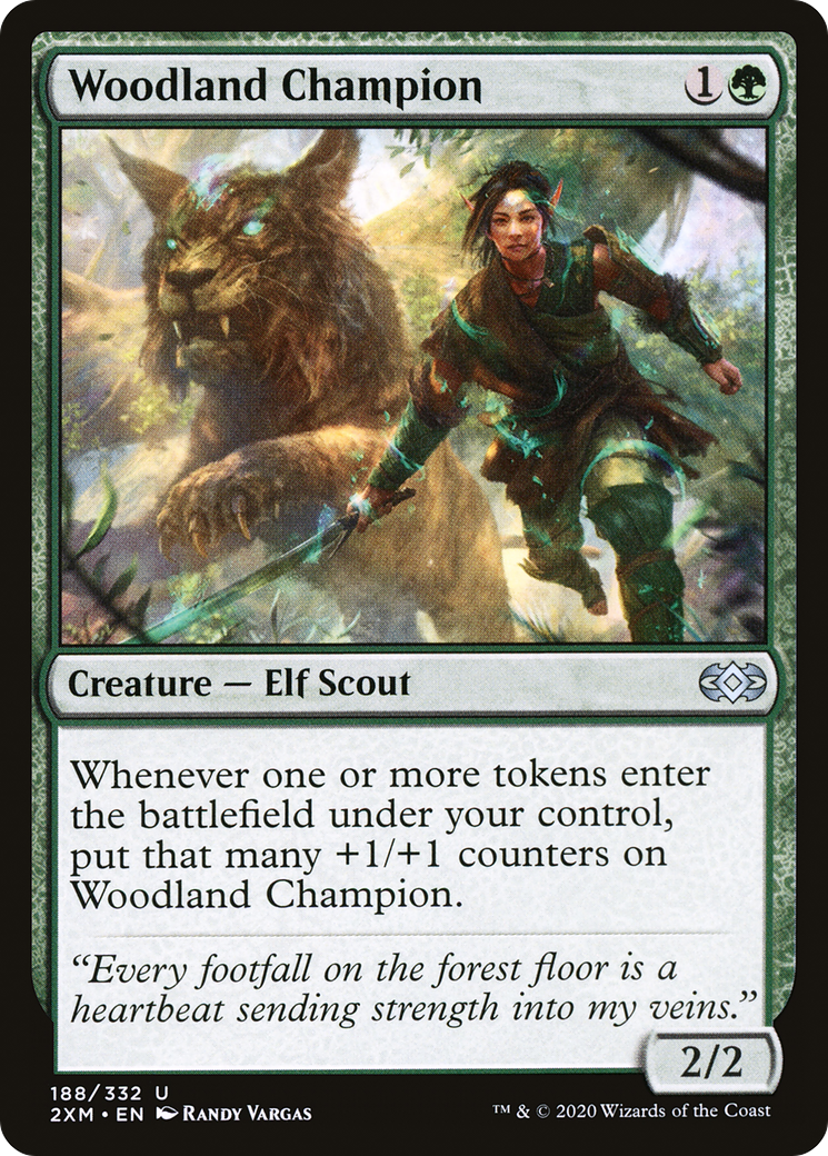 Woodland Champion (2XM-188) - Double Masters - Premium MTG Single from Wizards of the Coast - Just $0.25! Shop now at Game Crave Tournament Store