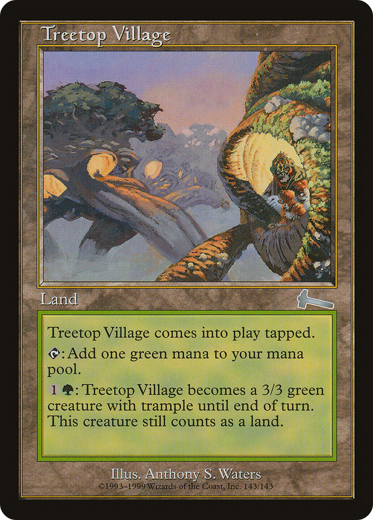 Treetop Village (ULG-143) - Urza's Legacy - Premium MTG Single from Wizards of the Coast - Just $1.18! Shop now at Game Crave Tournament Store