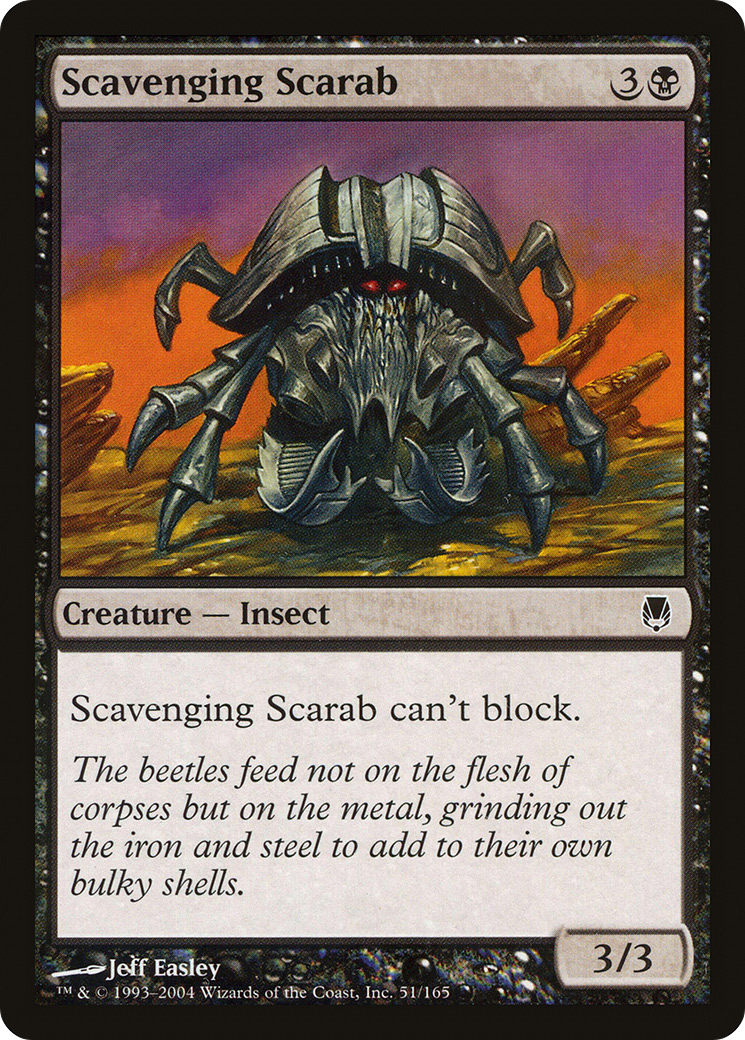 Scavenging Scarab (DST-051) - Darksteel - Premium MTG Single from Wizards of the Coast - Just $0.08! Shop now at Game Crave Tournament Store