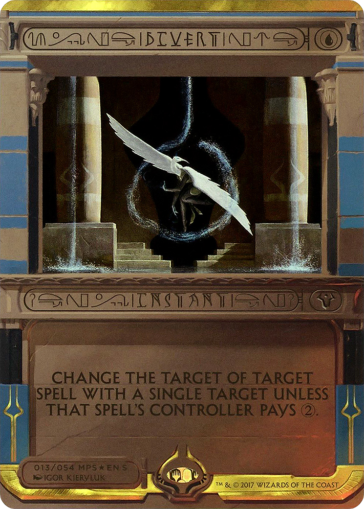 Divert (MP2-013) - Amonkhet Invocations (Borderless) Foil - Premium MTG Single from Wizards of the Coast - Just $4.31! Shop now at Game Crave Tournament Store